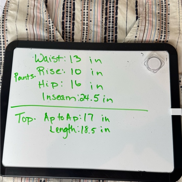 Anthropologie The Odells Multicolor Striped Pants and Cropped Top Set Small - Picture 14 of 14